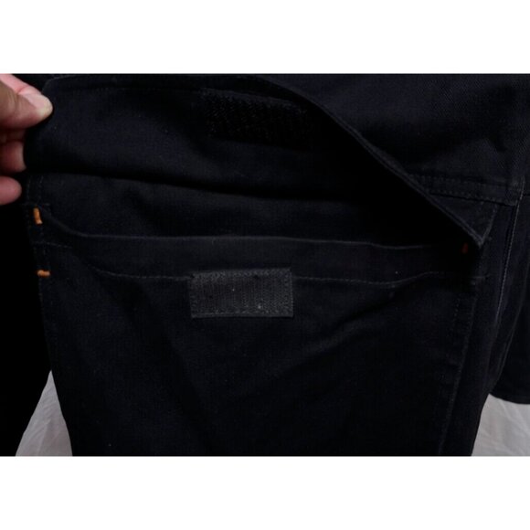 Timberland Pro Series Men XXL Black Lined Corduroy Collar Full Zip Canvas Coat - Picture 15 of 16